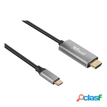 Calyx usb-c hdmi nero, metallico