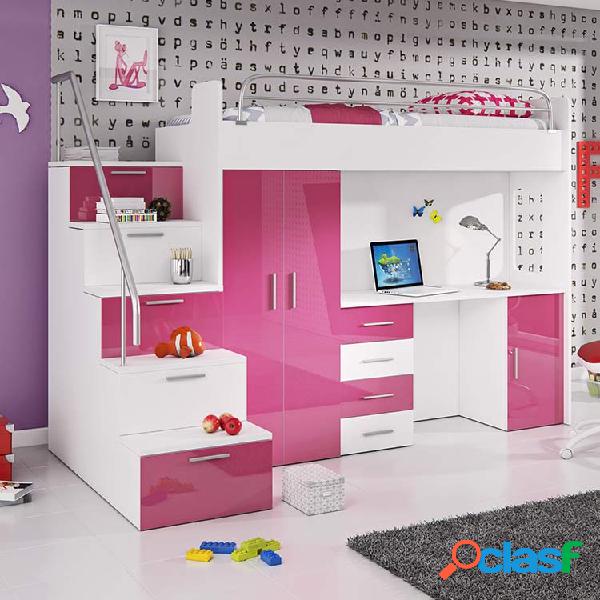 Cameretta per bambini Simone Gihome ® rosa lucido