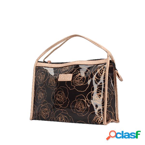 Camomilla Trousse rosegold nero 54044