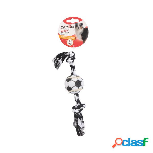 Camon Palla da tennis con corda per Cani 23 cm