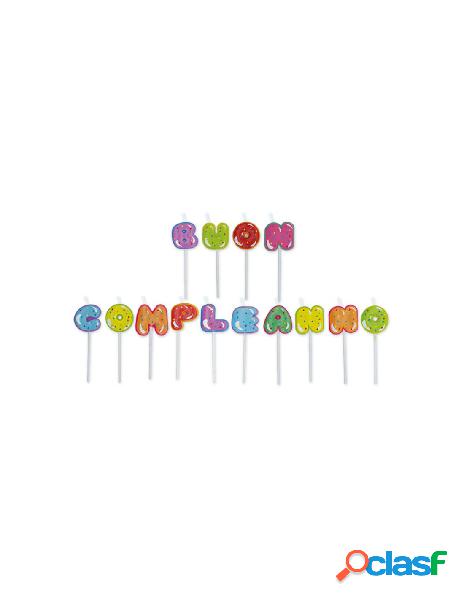 Candeline picks maxi buon compleanno cupcake cm.8