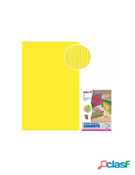 Cannete - busta 10 fogli cm. 50x70 - giallo