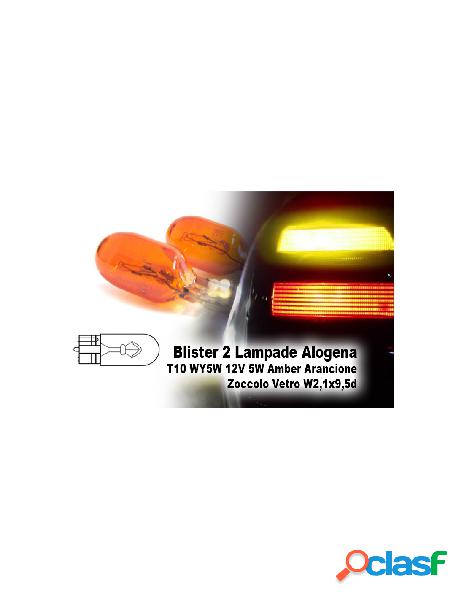 Carall - blister 2 lampade alogena t10 wy5w 12v 5w amber