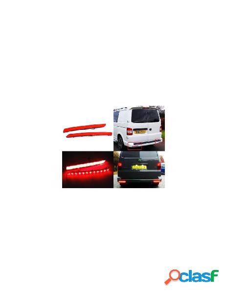Carall - kit 2 fanali posteriori a led rosso per vw t5
