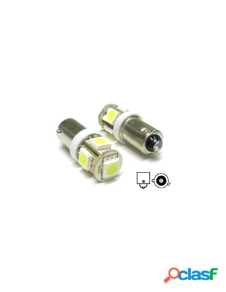 Carall - lampada led bax9s h6w 5 smd piedi storti luci