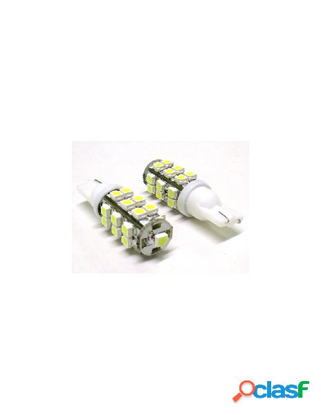 Carall - lampada led t10 w5w 25 smd bianco luci posizione