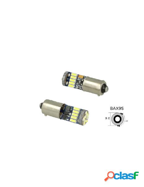 Carall - lampadina led canbus h6w bax9s piedi storti 15 smd