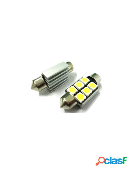 Carall - lampadina led siluro canbus t11 c5w 36mm 6 smd 5050