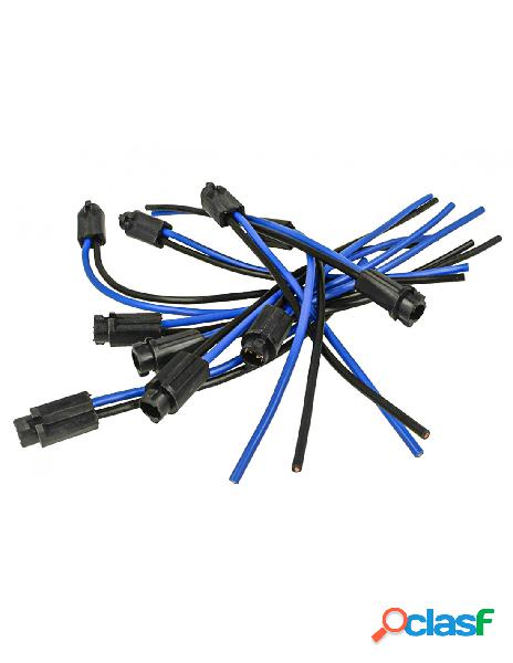 Carall - set 10 portalampada supporto attacco t5 w1.2w