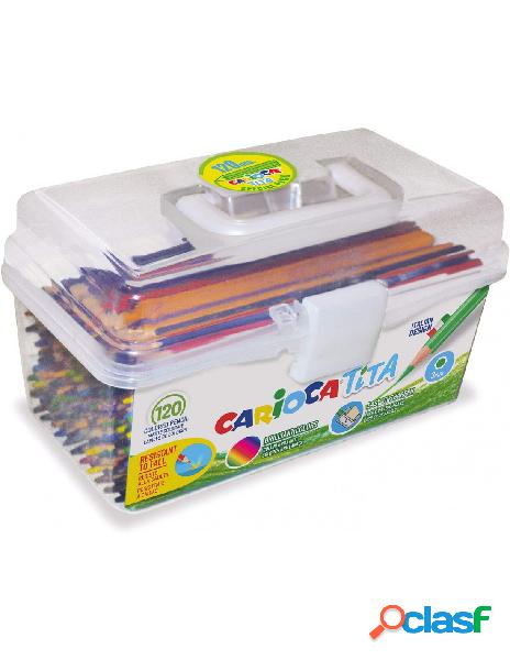 Carioca - carioca valigetta tita scatola portatile di matite