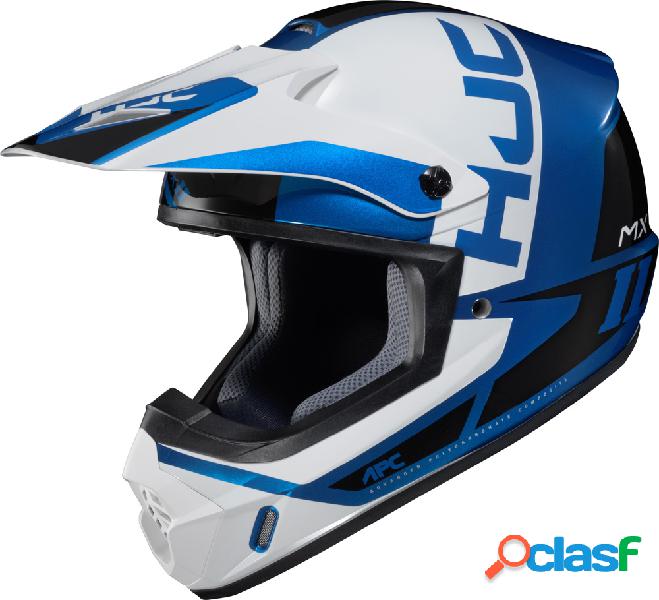 Casco cross Hjc CS-MX II Creed Blu Bianco