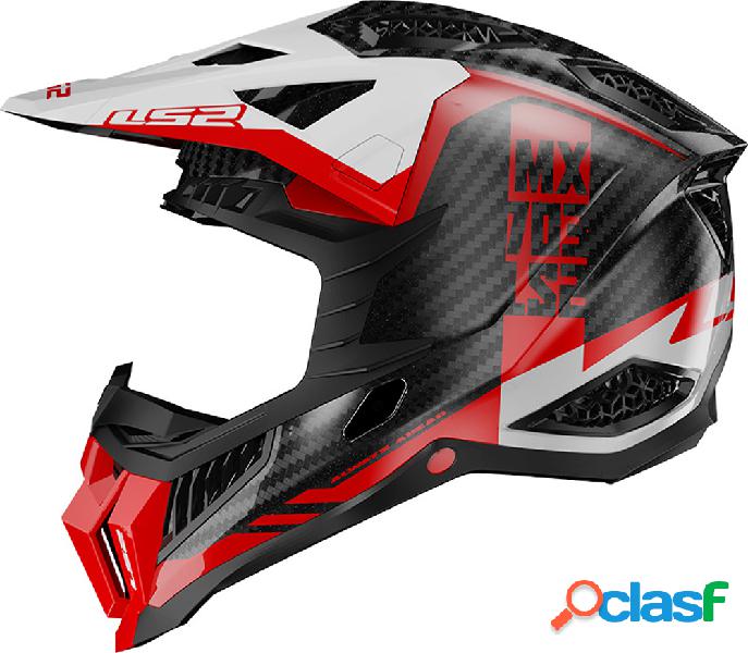 Casco cross LS2 MX703 C X-FORCE VICTORY in carbonio Rosso