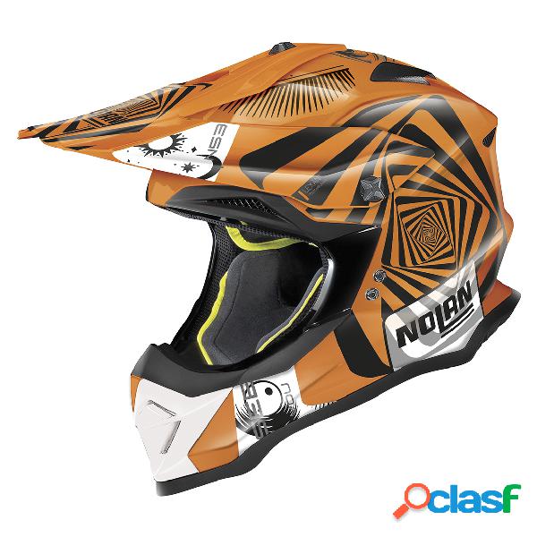 Casco cross Nolan N53 Riddler Arancio