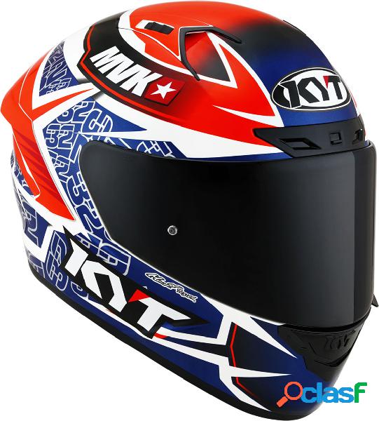 Casco integrale Kyt NX RACE BALANCE in fibra Arancio Blu