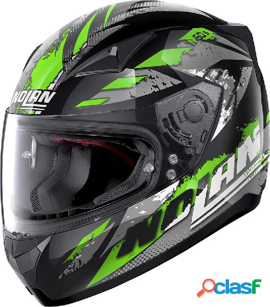 Casco integrale Nolan N60-5 HYPERION Nero Verde Grigio