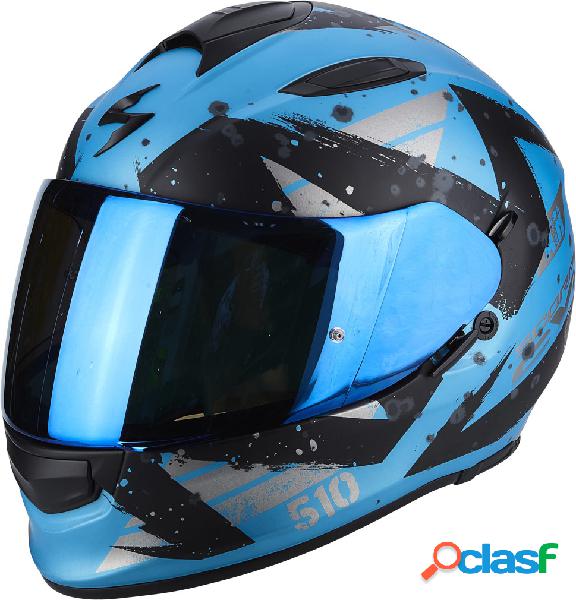 Casco integrale Scorpion EXO 510 AIR MARCUS Blu cielo Opaco