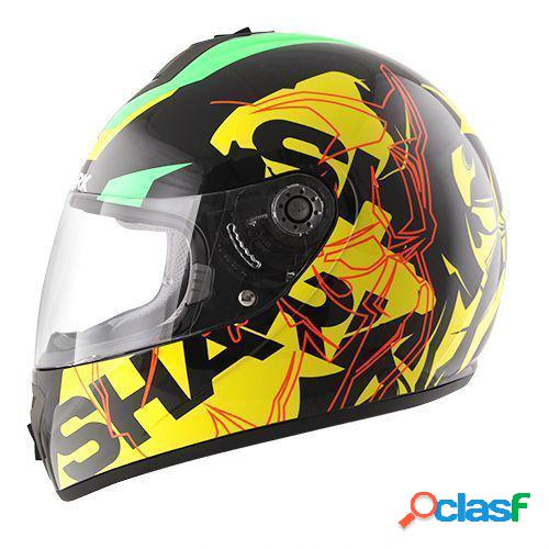 Casco integrale Shark S600 Volt Mat nero verde giallo