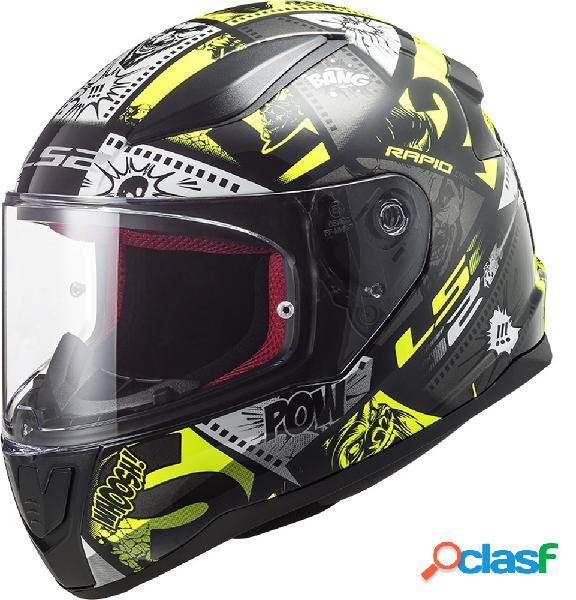 Casco integrale bambino LS2 FF353 RAPID MINI VIGNETTE Nero