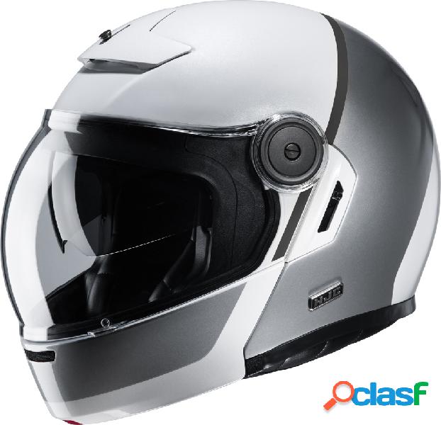 Casco modulare HJC V90 MOBIX in fibra MC10 Bianco Grigio