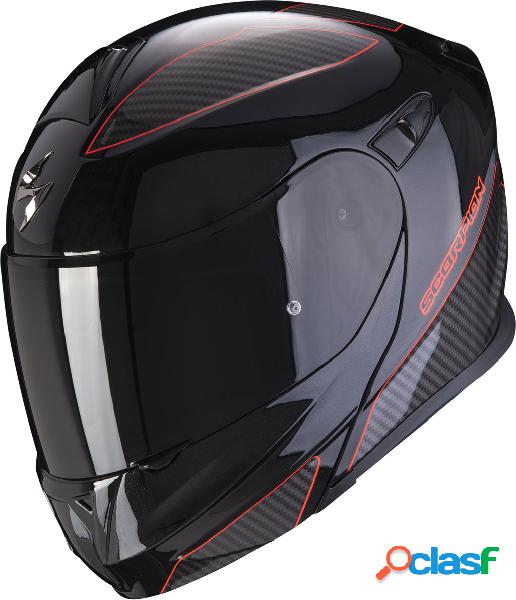 Casco modulare Scorpion EXO 920 FLUX Nero Metallo Rosso