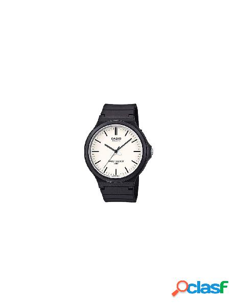 Casio - orologio casio collection mw 240 7evef nero e bianco
