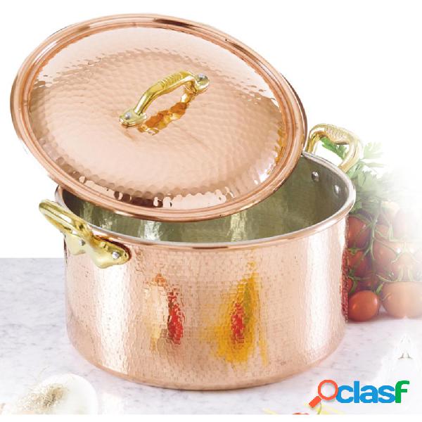 Casseruola Alta 2 manici Ø 20 cm - h12 cm - 3.7 lt in rame