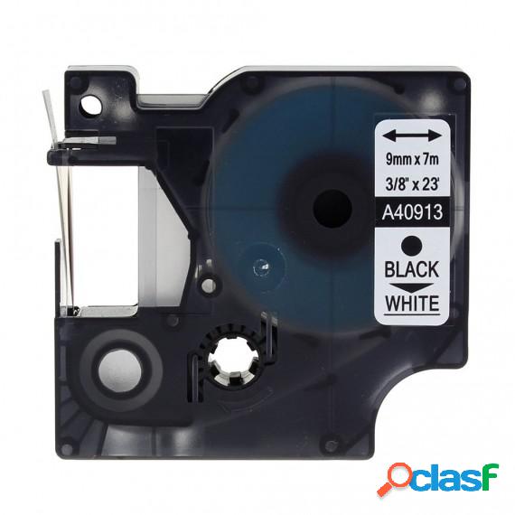 Cassetta Nastro D40913 9Mmx7M Nero Su Bianco S0720680