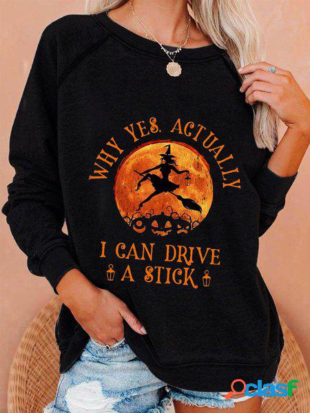 Casuale Halloween Maniche Lunghe Girocollo Stampato Top