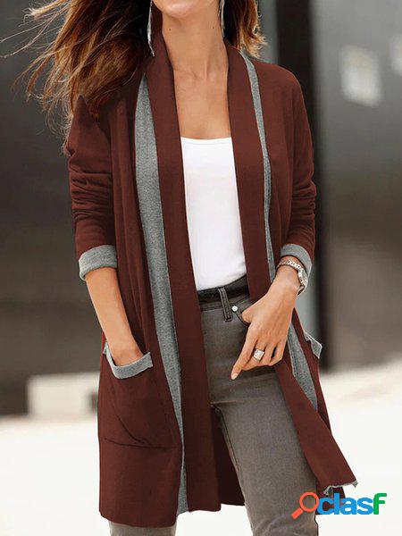 Casuale Multicolore Altro Cappotto