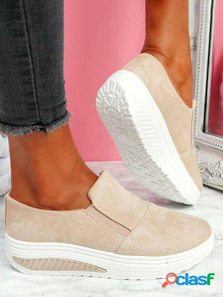 Casuale Semplice Cucitura Scarpe piattaforma