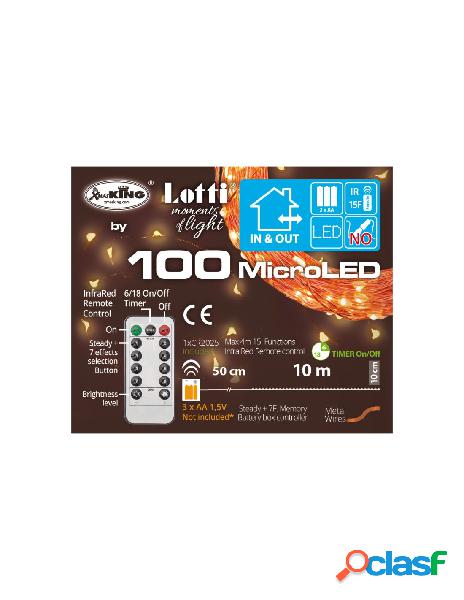 Catena m-ir 100 microled traditional 1,5mm telecomando ir 15