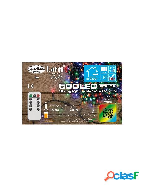 Catena tl-ir 500 led multicolor 5mm telec. ir 11f on-off 8g