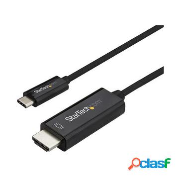 Cavo adattatore usb-c a hdmi - 4k 60hz da 1m - nero