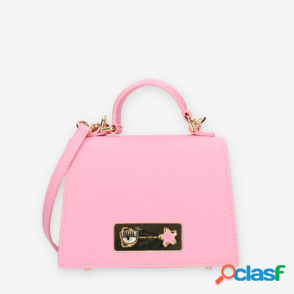 Chiara Ferragni Eye Star Borsetta a tracolla rosa