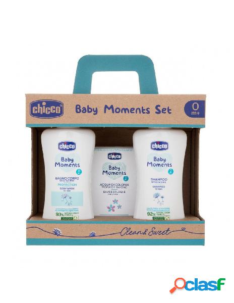 Chicco baby moment set1(bagnoschiuma shampoo colonia)