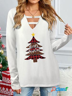 Christmas Casual Loose Long Sleeve T-shirt