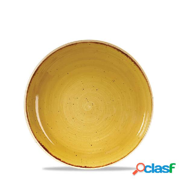 Churchill Stonecast Mustard Seed Yellow Piatto Fondo Cm 24,8