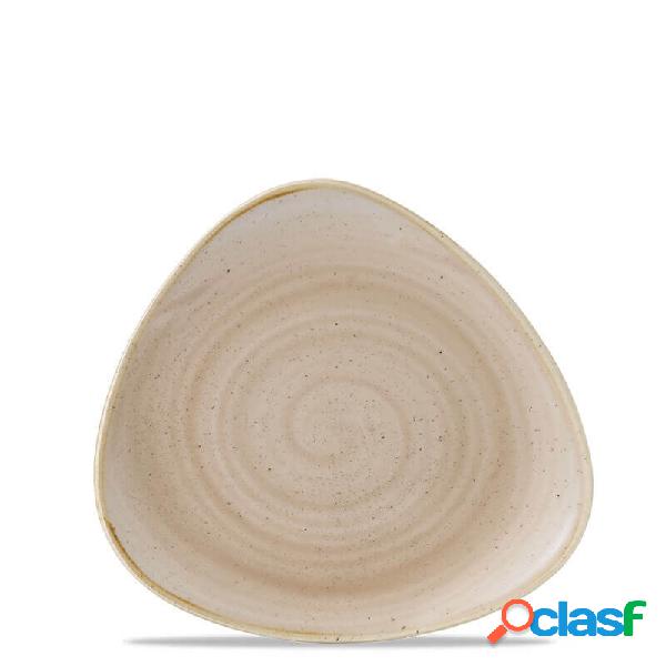 Churchill Stonecast Nutmeg Cream Piatto Triangolare Fondo Cm