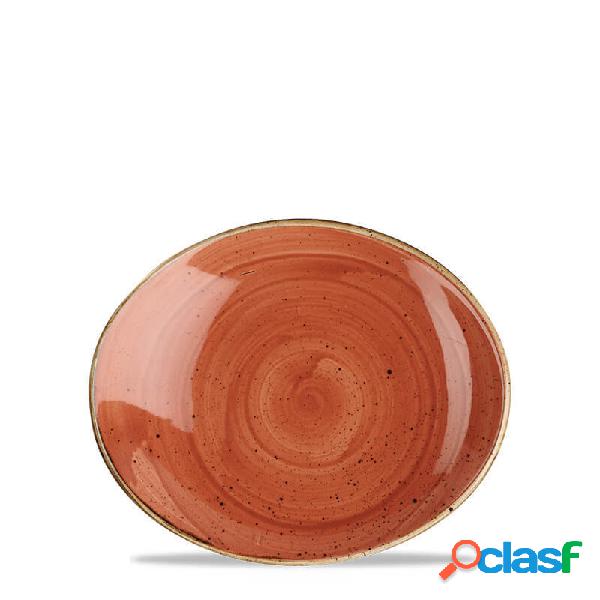 Churchill Stonecast Spiced Orange Vassoio Ovale Cm 19,2 x