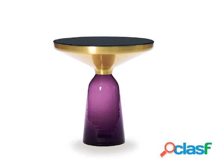 ClassiCon Bell Side Table Ametista Viola/Ottone e Cristallo