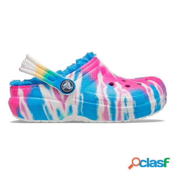 Classic lined tie dye graphic clog k