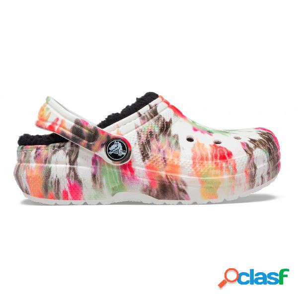 Classic lined tie dye graphic clog k