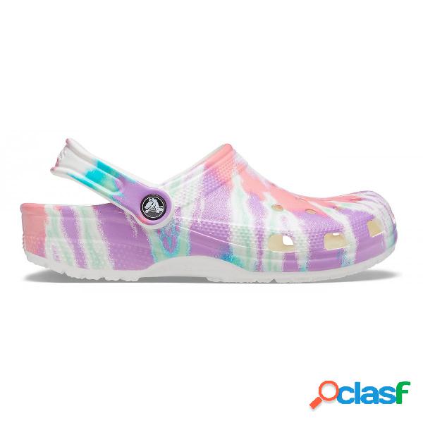 Classic tie dye graphic clog