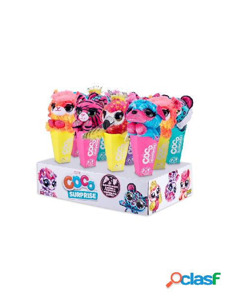 Coco surprise espositore 12 peluche assortiti con neon