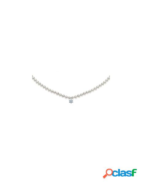 Collana COMETE GIOIELLI di perle e oro bianco 18Kt - FWQ154