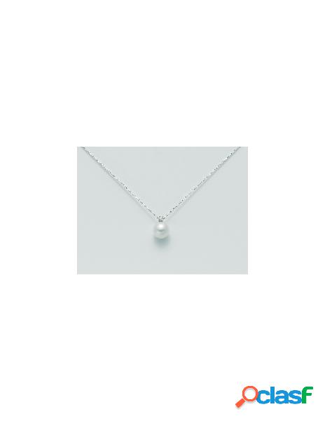 Collana MILUNA oro bianco con perla e diamanti - PCL3931VX