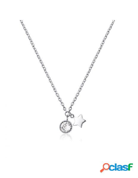 Collana SAGAPO LUCKY LIGHT Acciaio 316L SKT23 Silver