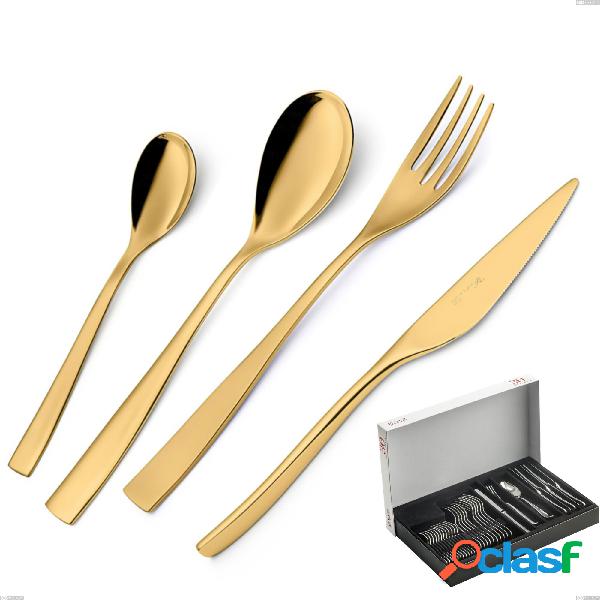 Confezione Panoramica 30 pezzi Etoile PVD Gold, Acciaio