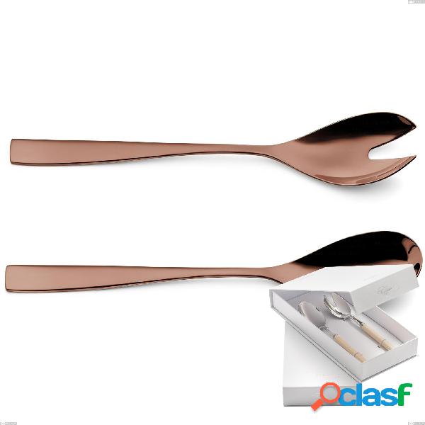 Confezione a libro 2 pezzi insalata Etoile PVD Chocolate,
