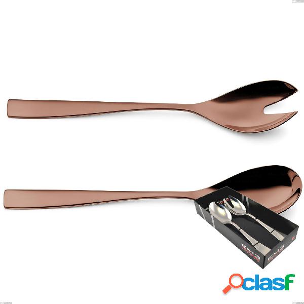 Confezione vetrina 2 pezzi insalata Etoile PVD Chocolate,
